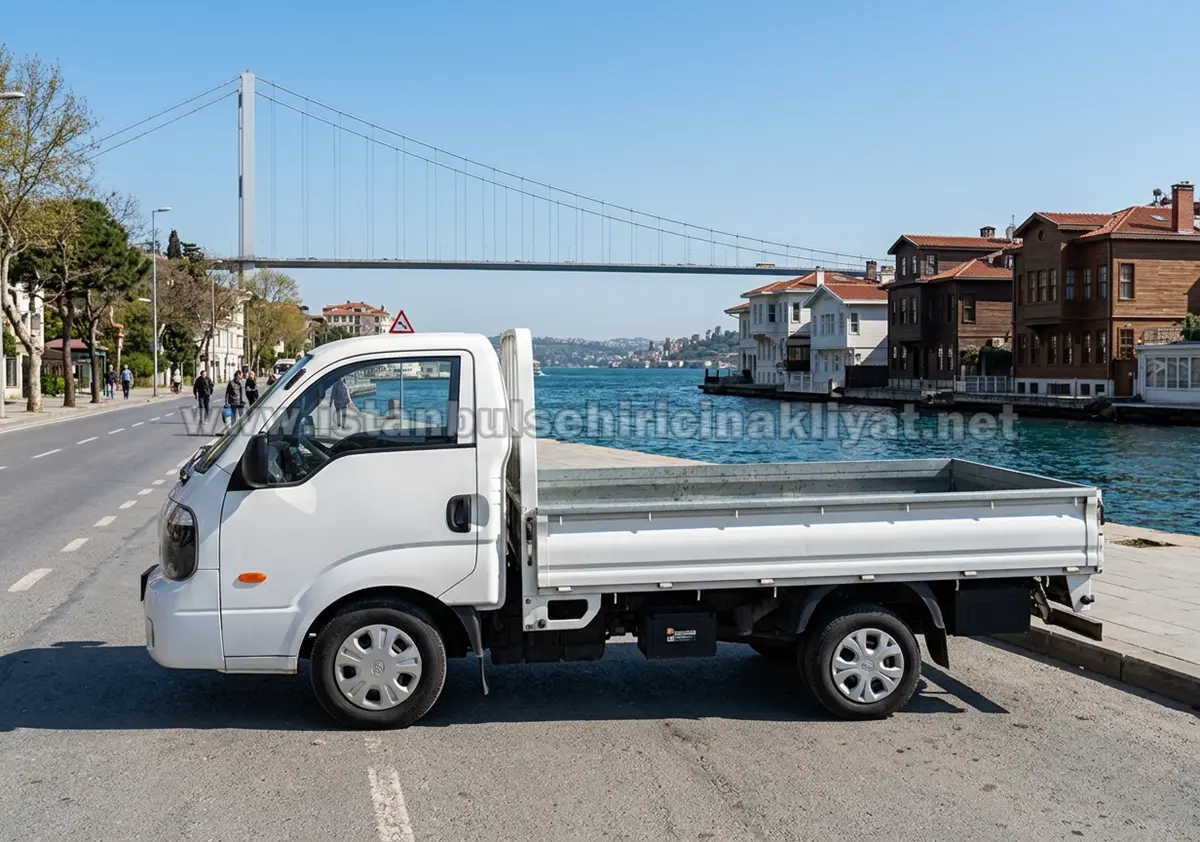 İstanbul şehir içi ufak açık kasa nakliye kamyonet aracı