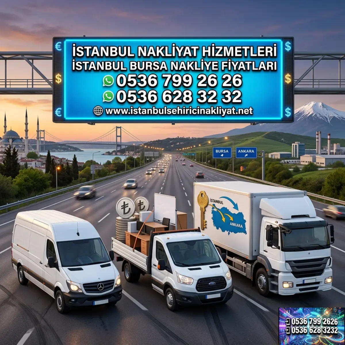 İSTANBUL BURSA NAKLİYE FİYATLARI