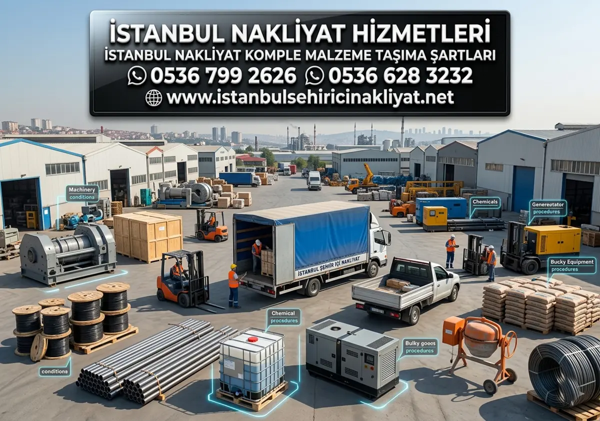 İSTANBUL NAKLİYAT KOMPLE MALZEME TAŞIMA ŞARTLARI
